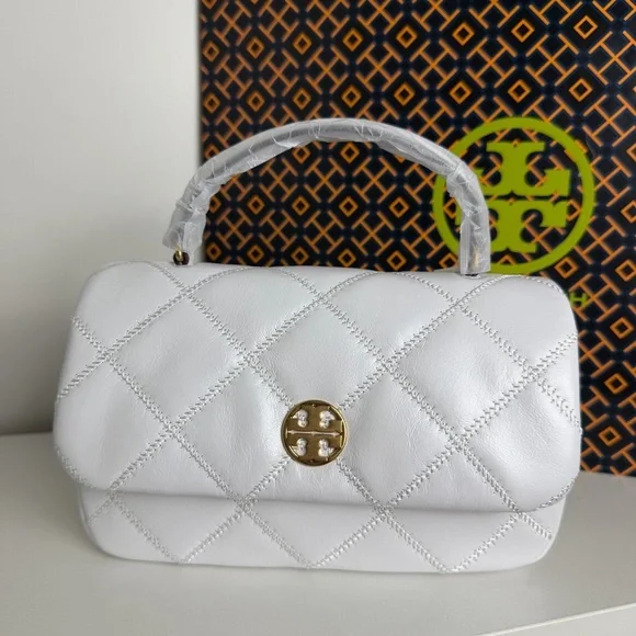NWT Tory Burch Willa Shine Mini Top Handle Bag - Picture 2 of 13